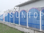 彩色上弧型PVC围墙护栏（QSB-01）